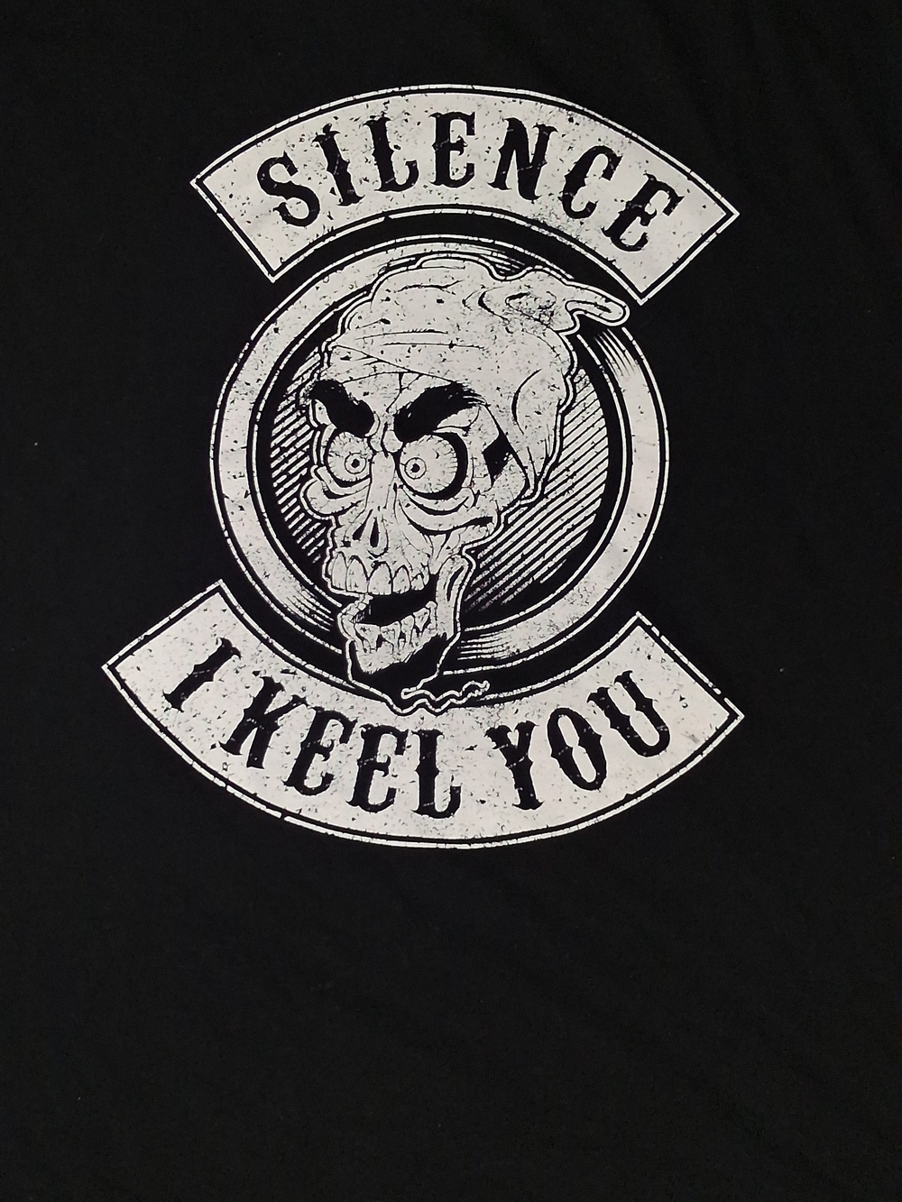 Jeff Dunham Silence I Keel You Graphic Tee Black & White XXXL